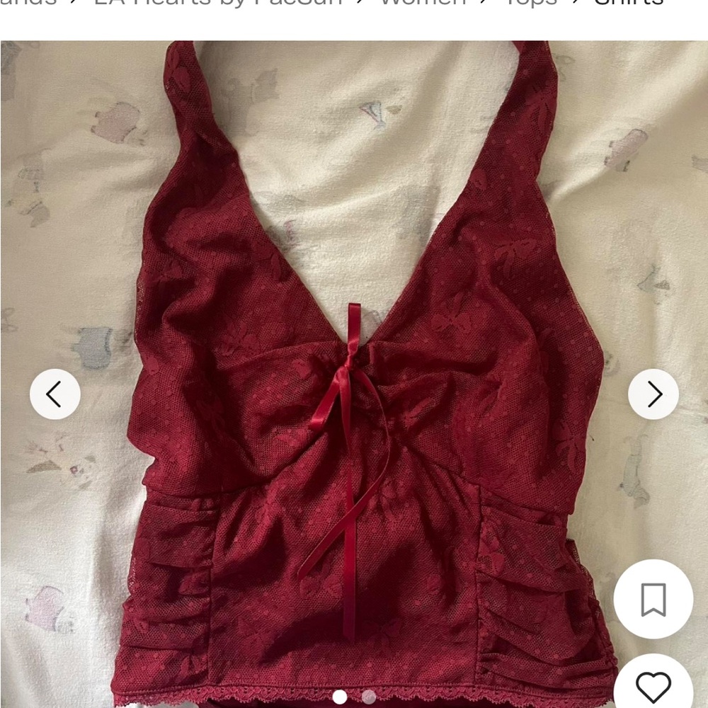 Pacsun Red Sleeveless Top